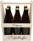Preview: Personalisierter Bierflaschenträger aus Holz